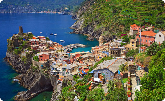 Vernazza sulla costa ligure